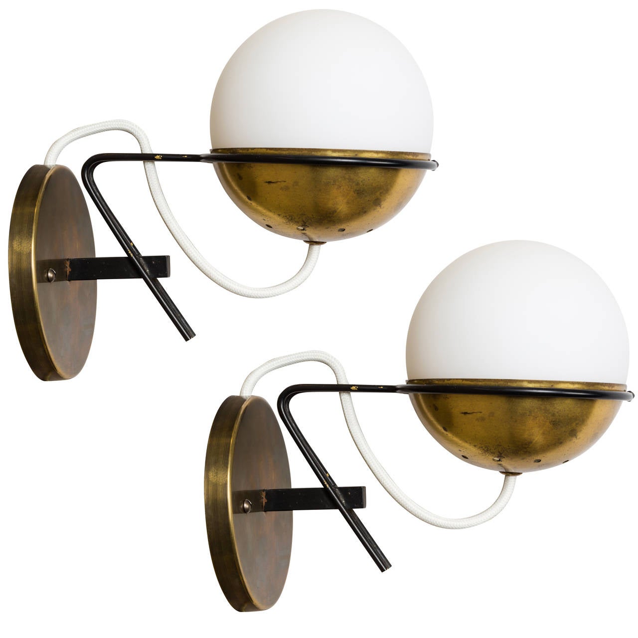 Stilnovo sconces in the style of Gino Sarfatti, 1950s