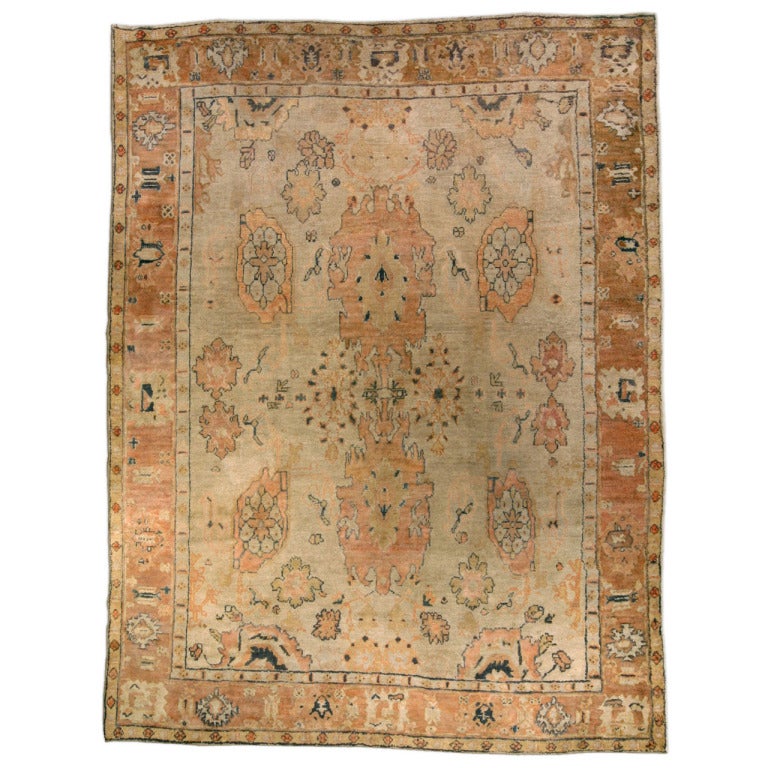 Turkish Oushak rug, 1900