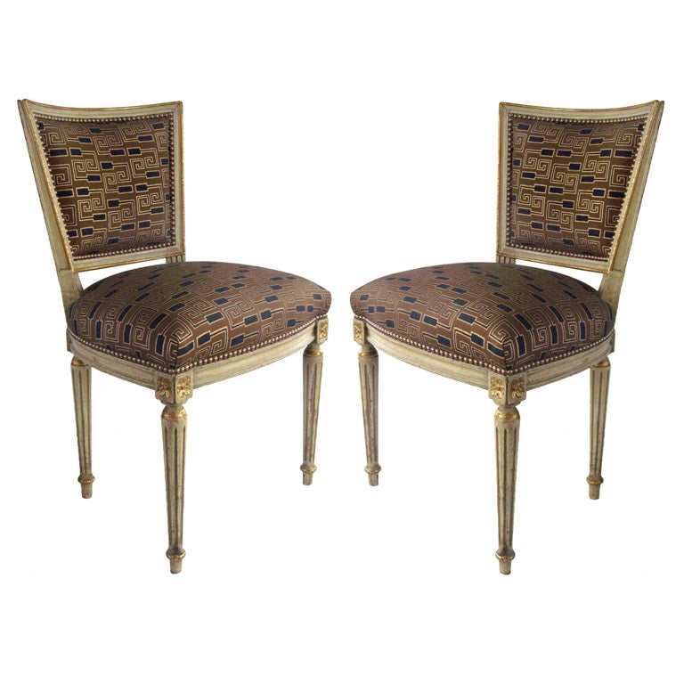 Louis XVI side chairs, 19th century