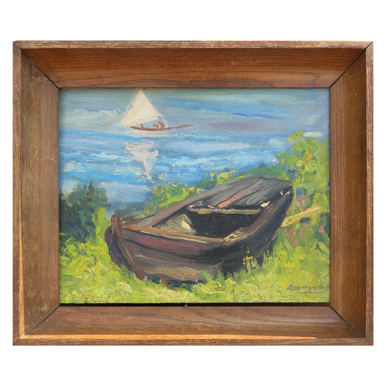 Boat painting, 19th century