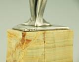 Art Deco Silvered Bronze Sculpture Nude By Paul Philippe France