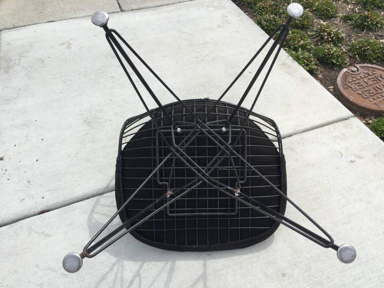 All Original Early Production Eames DKR Bikini Wire Chair With Eiffel Tower Base At 1stDibs