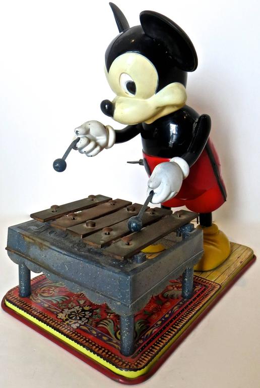 ToyMickeyMousePlayingXylophoneAmericanCirca1950s ToyMickeyMousePlayingXylophoneAmericanCirca1950s