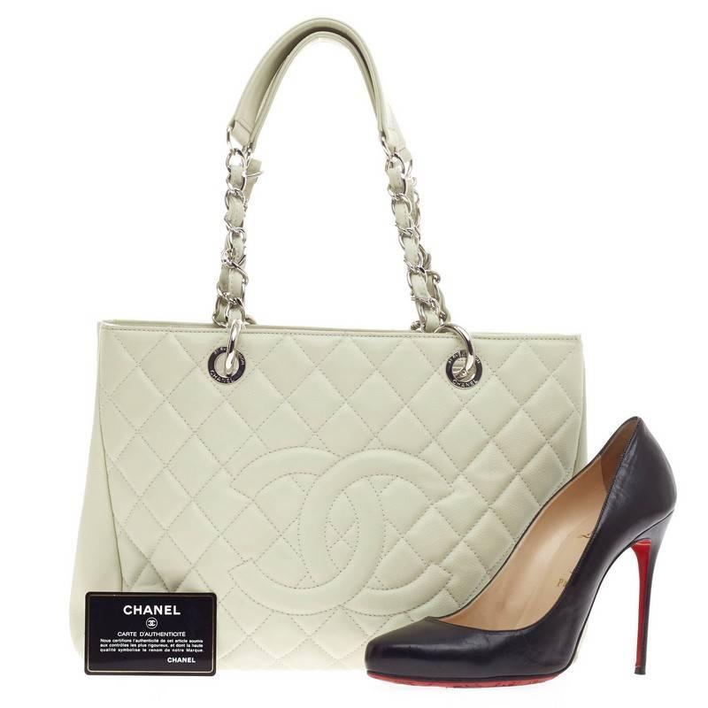 Chanel caviar grand shopping tote black new Chanel caviar grand shopping tote