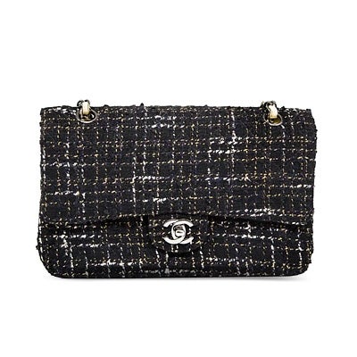 Chanel Navy Tweed Flap Bag, Contemporary