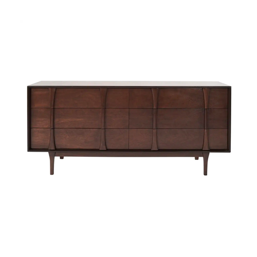 Red Lion Furniture Walnut Dresser, 1950s
