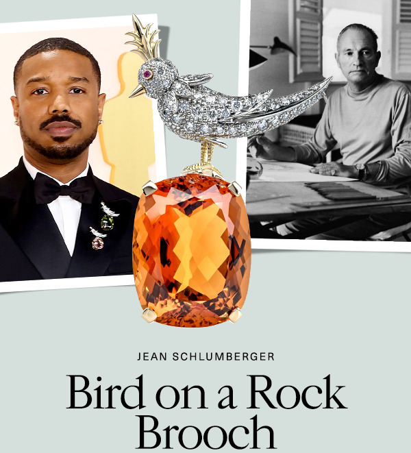 Bird on a Rock Brooch