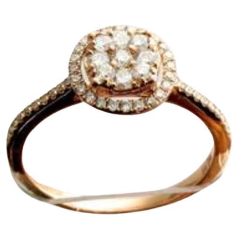 18K Strawberry Gold Diamond Ring For Sale At 1stDibs