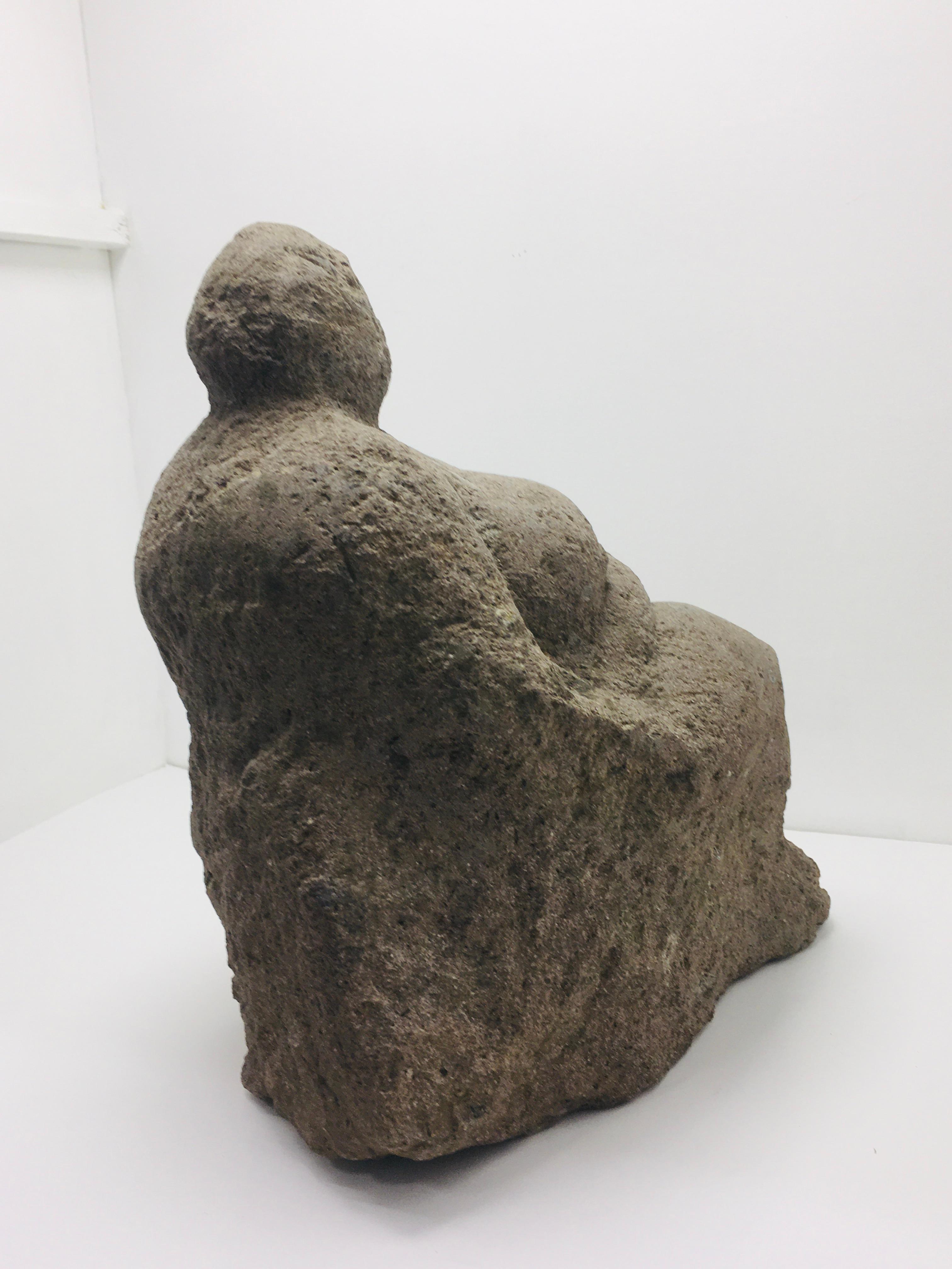 Vintage Seated Nude Female Stone Sculpture By Ferenc Gyurcsek From S For Sale At Stdibs