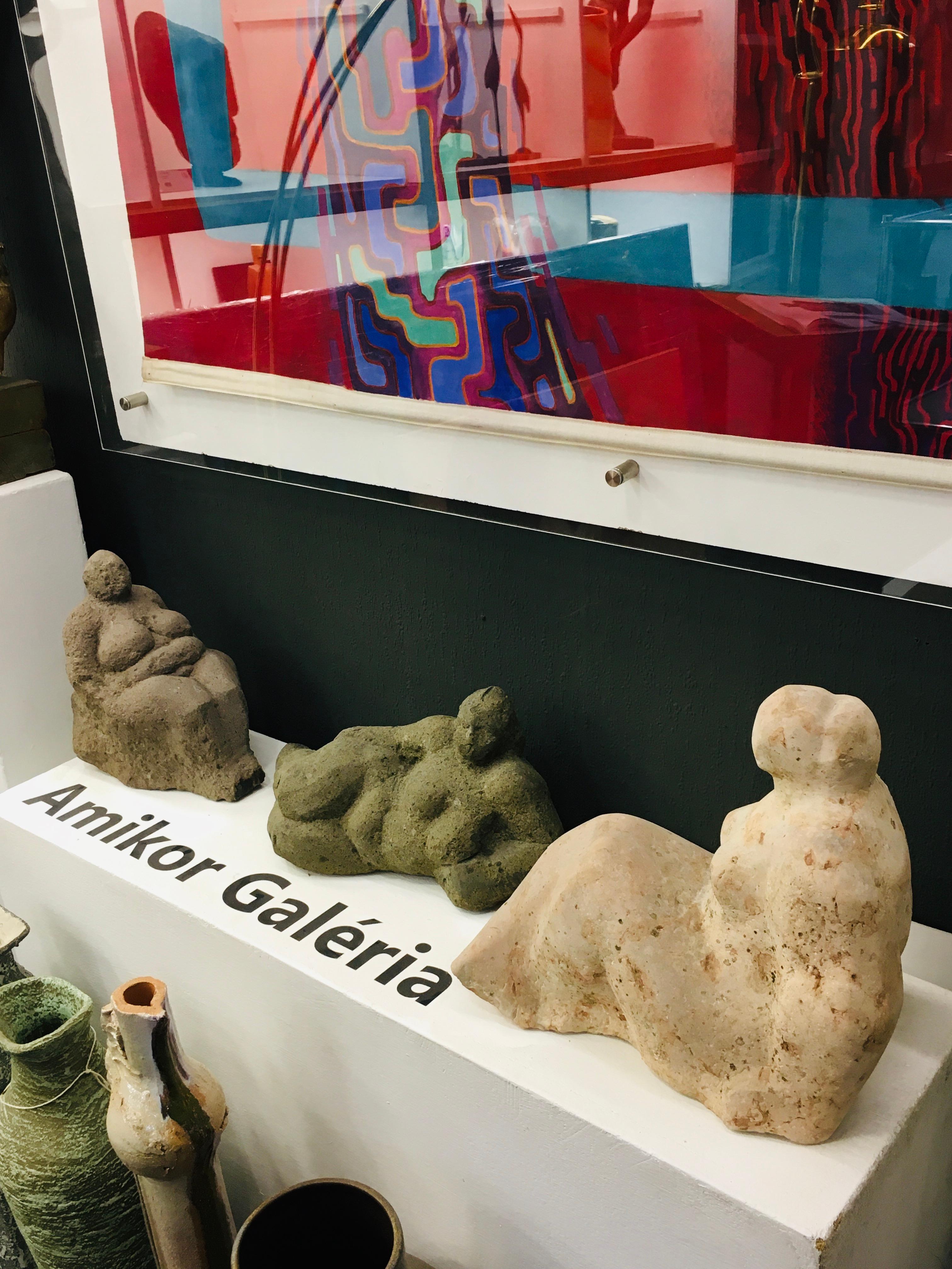 Vintage Seated Nude Female Stone Sculpture By Ferenc Gyurcsek From S For Sale At Stdibs