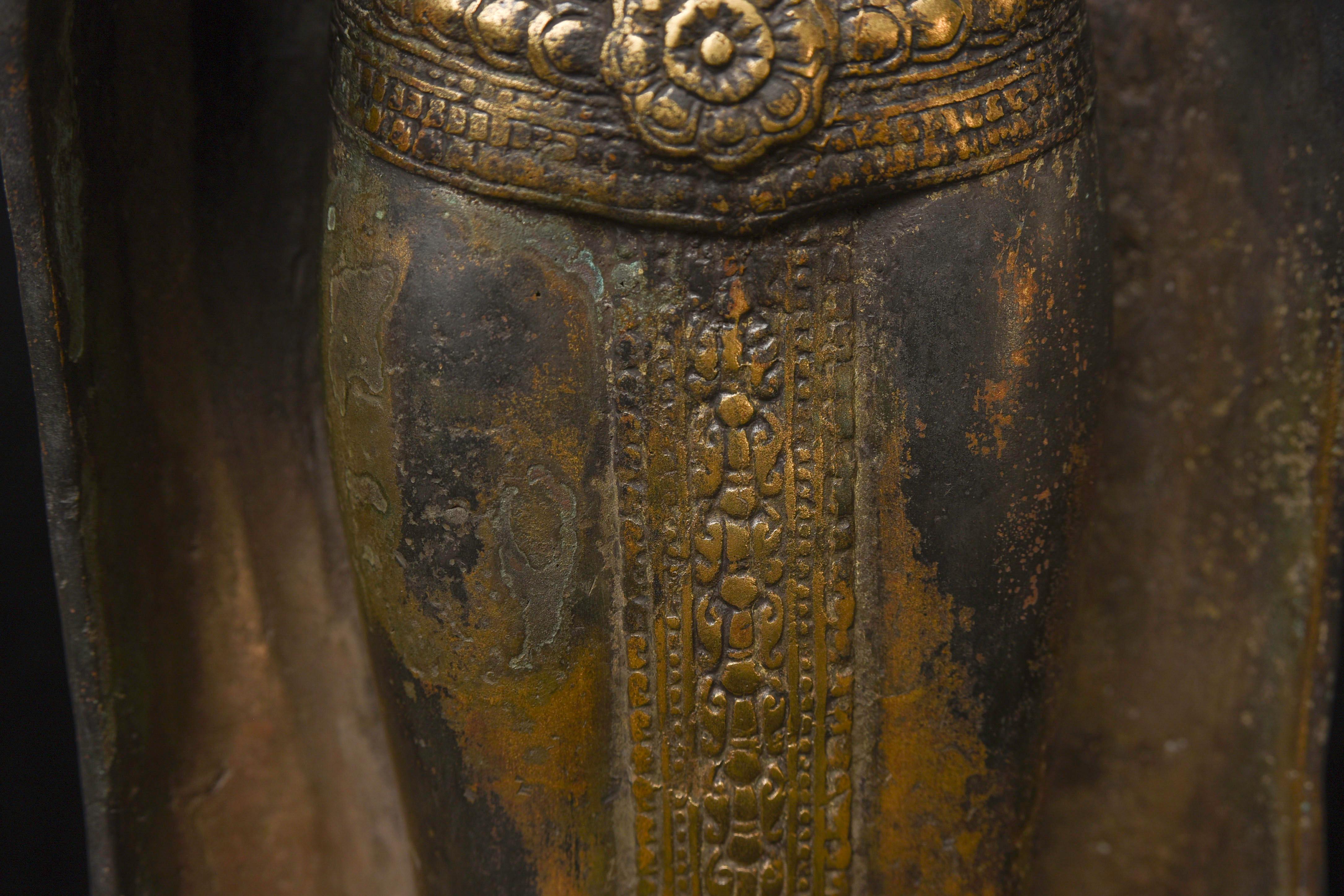 13thC. Fantastic, Southern Thai Buddha with a strong Khmer. 5