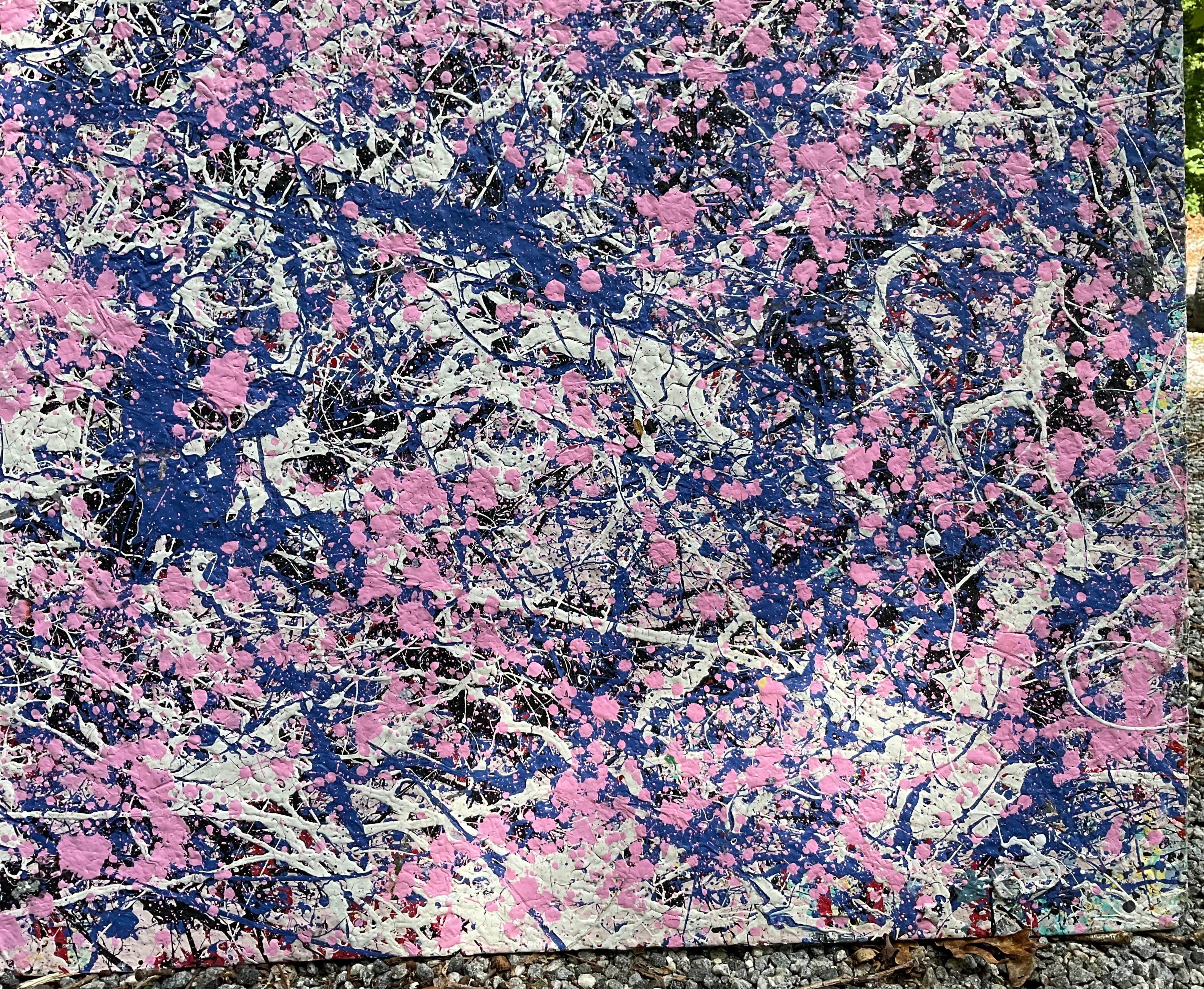 : Expresionismo Abstracto Pintura Acrílica de John Frates Artista Americano Pintado a mano en venta