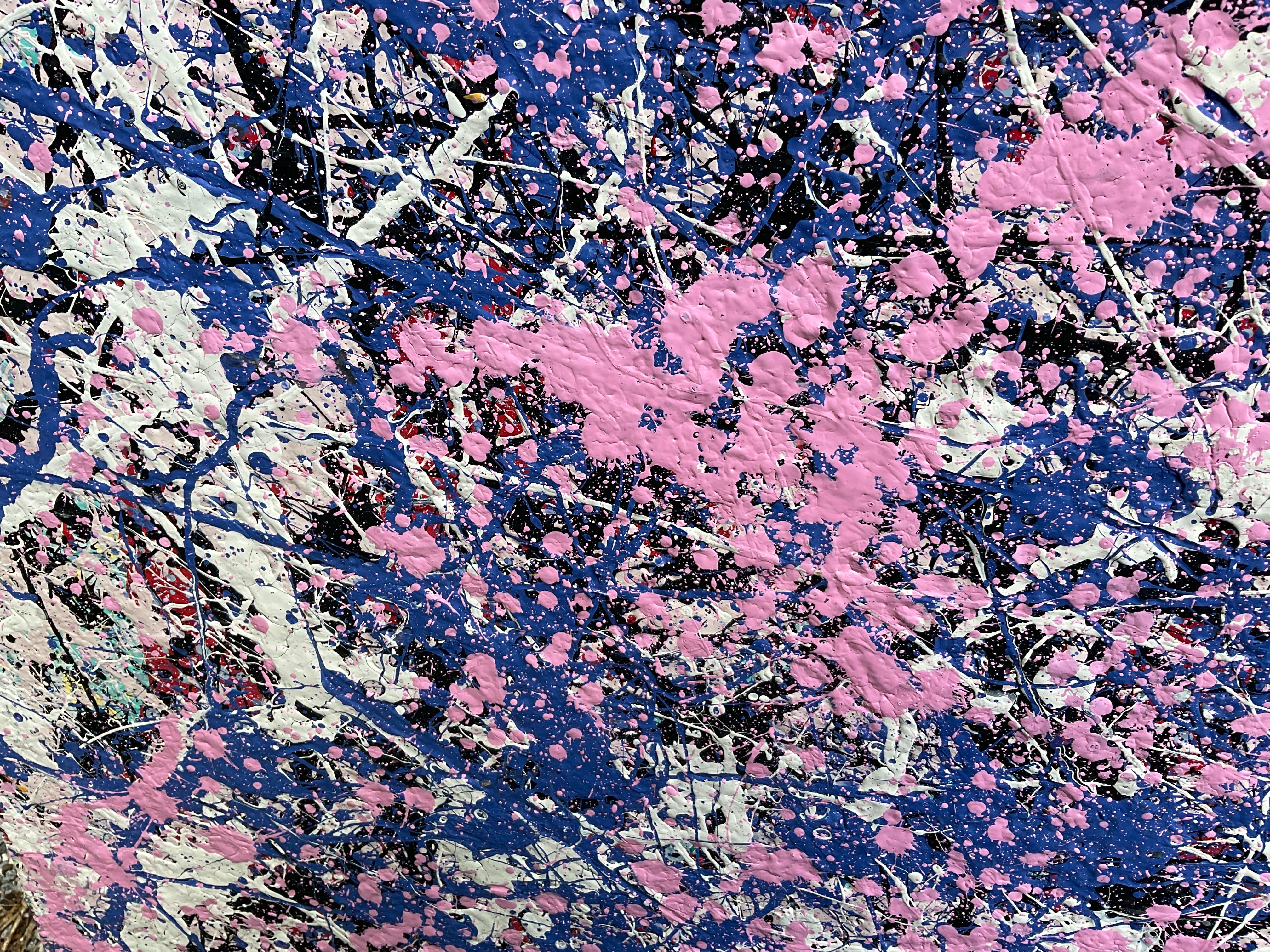 : Expresionismo Abstracto Pintura Acrílica de John Frates Artista Americano en venta 1