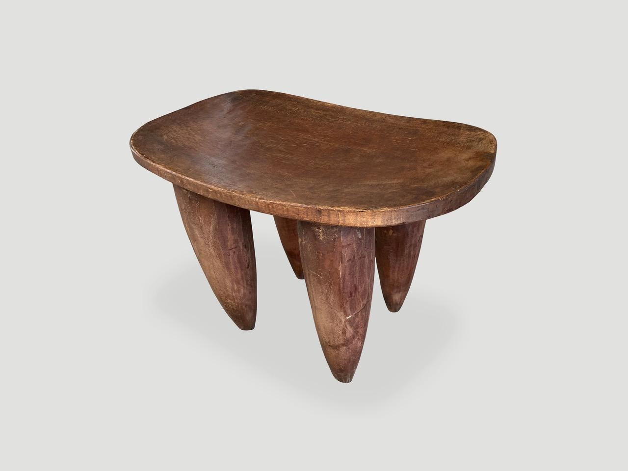 Tribal Andrianna Shamaris Senufo Side Table or Stool from the Ivory Coast