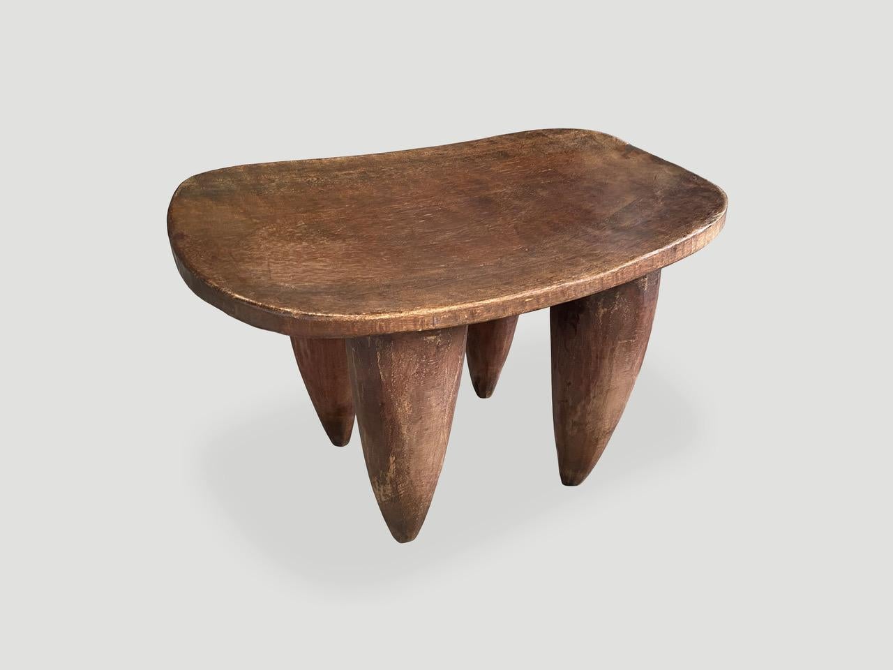 Ivorian Andrianna Shamaris Senufo Side Table or Stool from the Ivory Coast