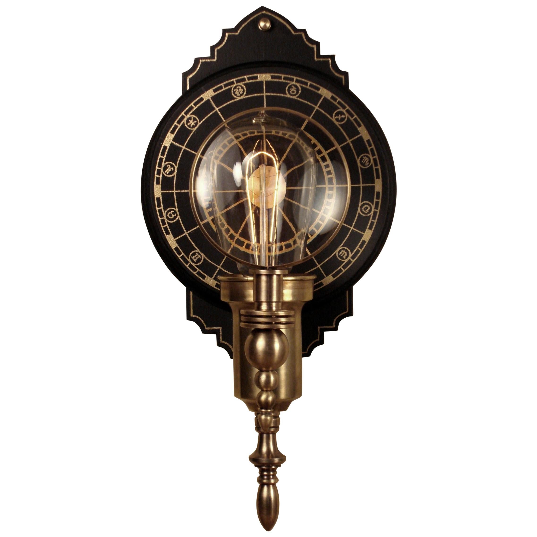 Art Donovan / Steampunk Wall Lamp, "Parrish Carriage" For Sale