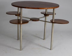 Bauhaus Tubular Steel Side Table, 1930s
