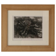 Vintage Bête de l'Apocalypse, Aquatint, Jacques Ousson