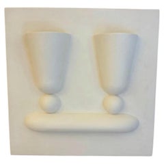 " Calix" two-lights plaster applique, designed by Massimo Mangiardi. 2026.