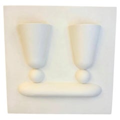 " Calix" two-lights plaster applique, designed by Massimo Mangiardi. 2026.