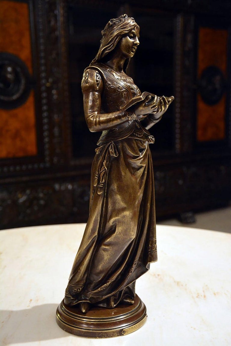"Chant Divin" by Marcel Debut 19th Century Bronze Sculpture For Sale at 1stDibs marcel debut