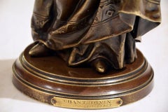 "Chant Divin" by Marcel Debut 19th Century Bronze Sculpture