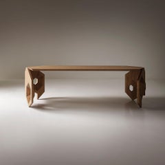 Modern Design Wood Sculptural  Table Handcrafted in Italy by Sebastiano Bottos