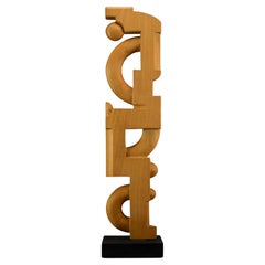 " Curvus " Wood Sculpture by Alberto Cabiddu Italy 1998