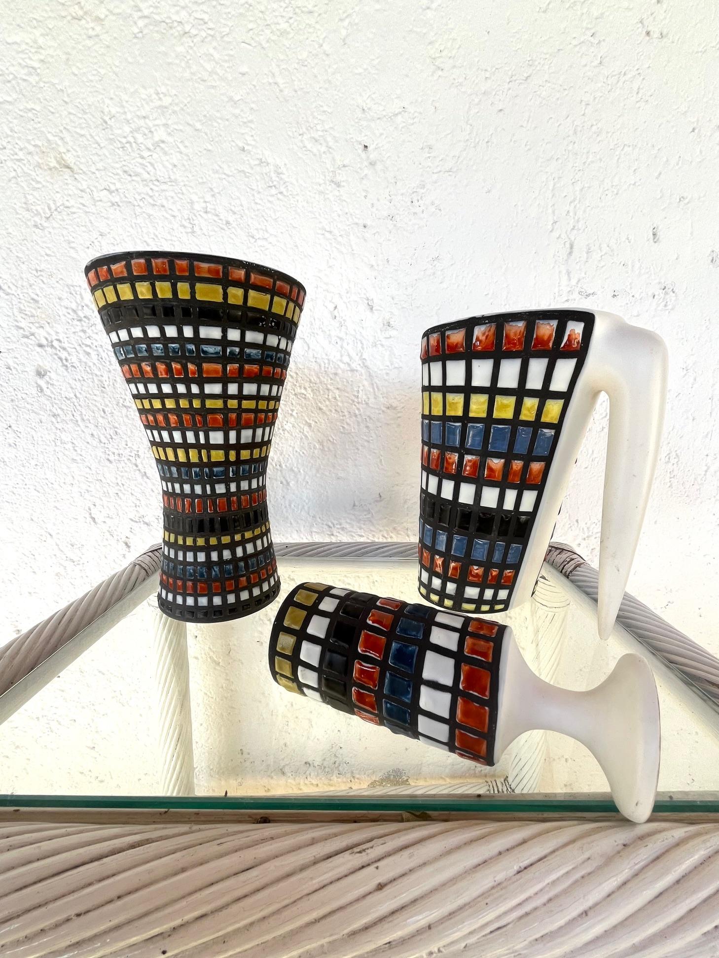 Vaso in ceramica smaltata 