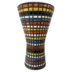 " Diabolo " glazed ceramic vase by Roger Capron, Vallauris. circa 1960.