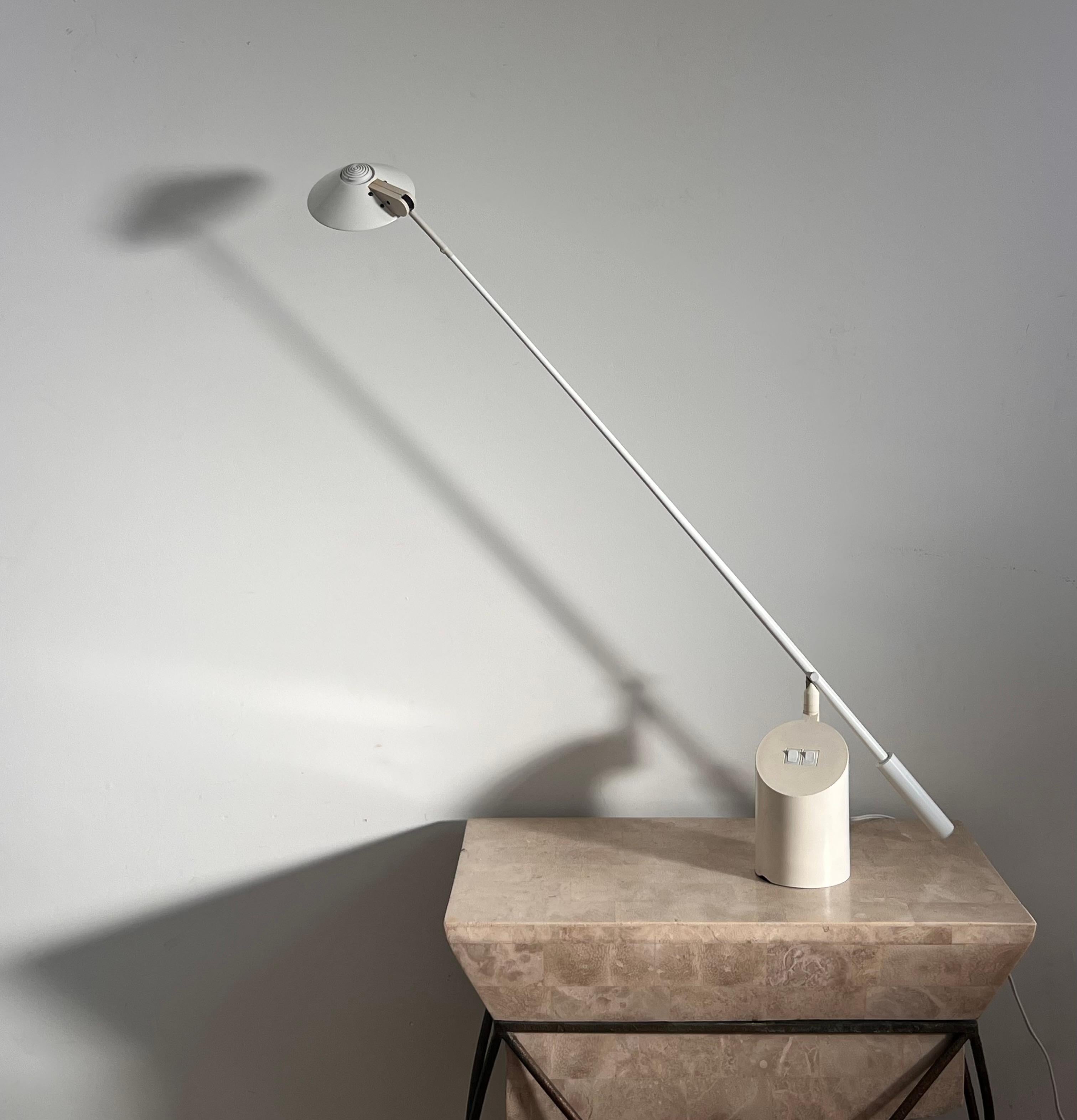 Post-Modern « Feather » Task Lamp by Sonneman for Kovacs, 1989 For Sale