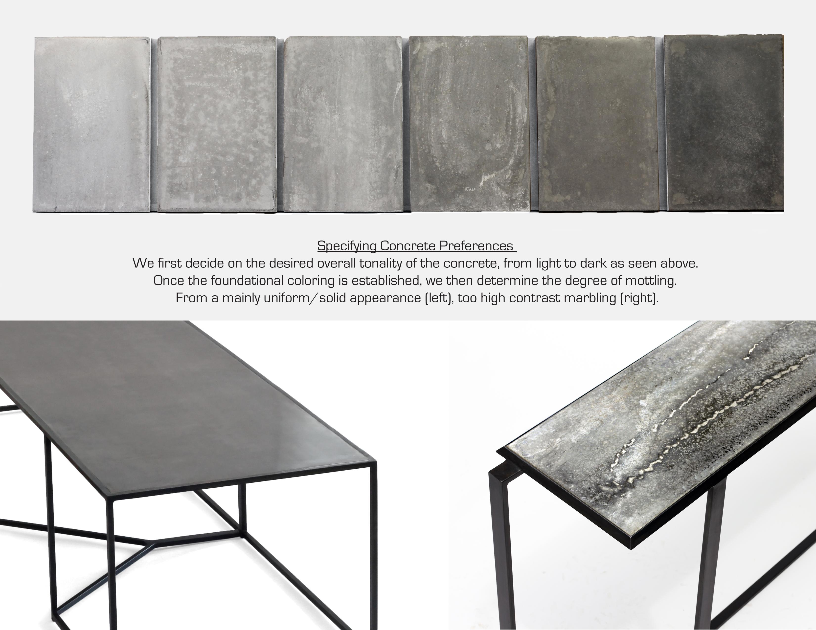 Floating Steel, Concrete Nesting Coffee Table, from Joshua Howe Design 3