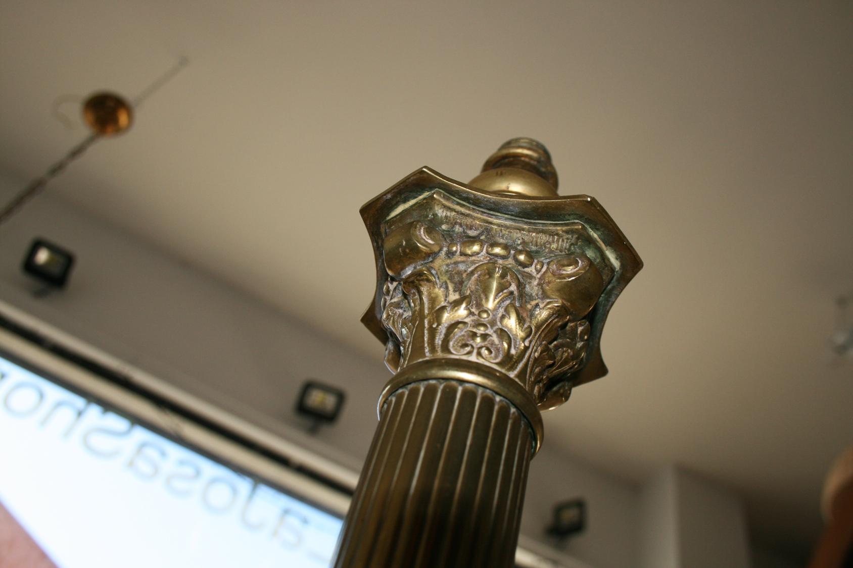 Floor Lamp in Bronze Dore Neoclassical or Empire Style, France, 20th Century 10