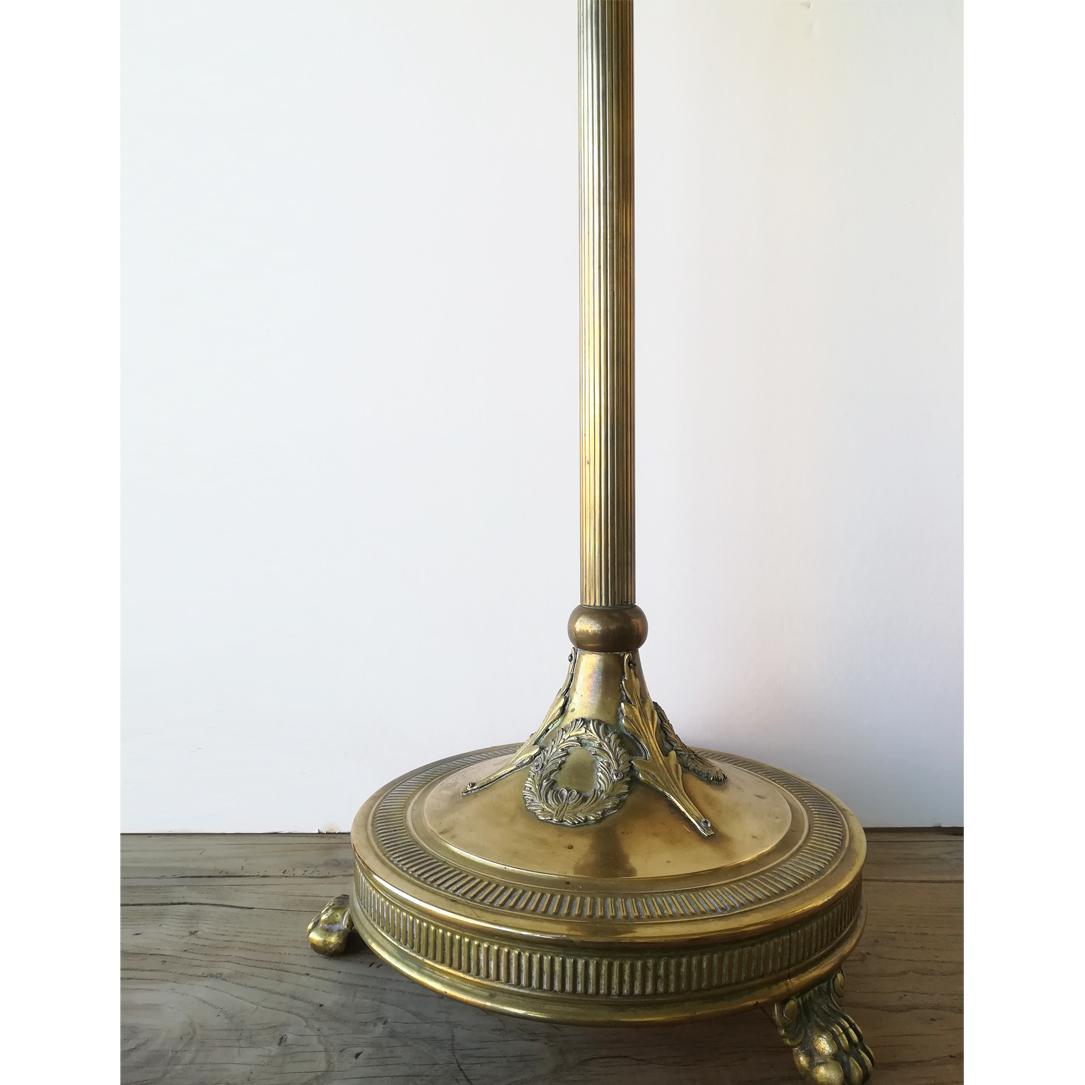Floor Lamp in Bronze Dore Neoclassical or Empire Style, France, 20th Century In Good Condition In Mombuey, Zamora