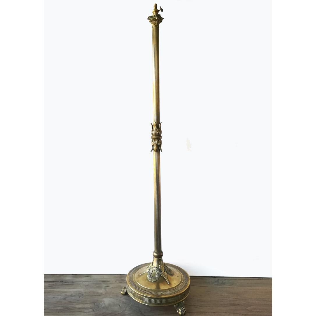 Floor Lamp in Bronze Dore Neoclassical or Empire Style, France, 20th Century 4