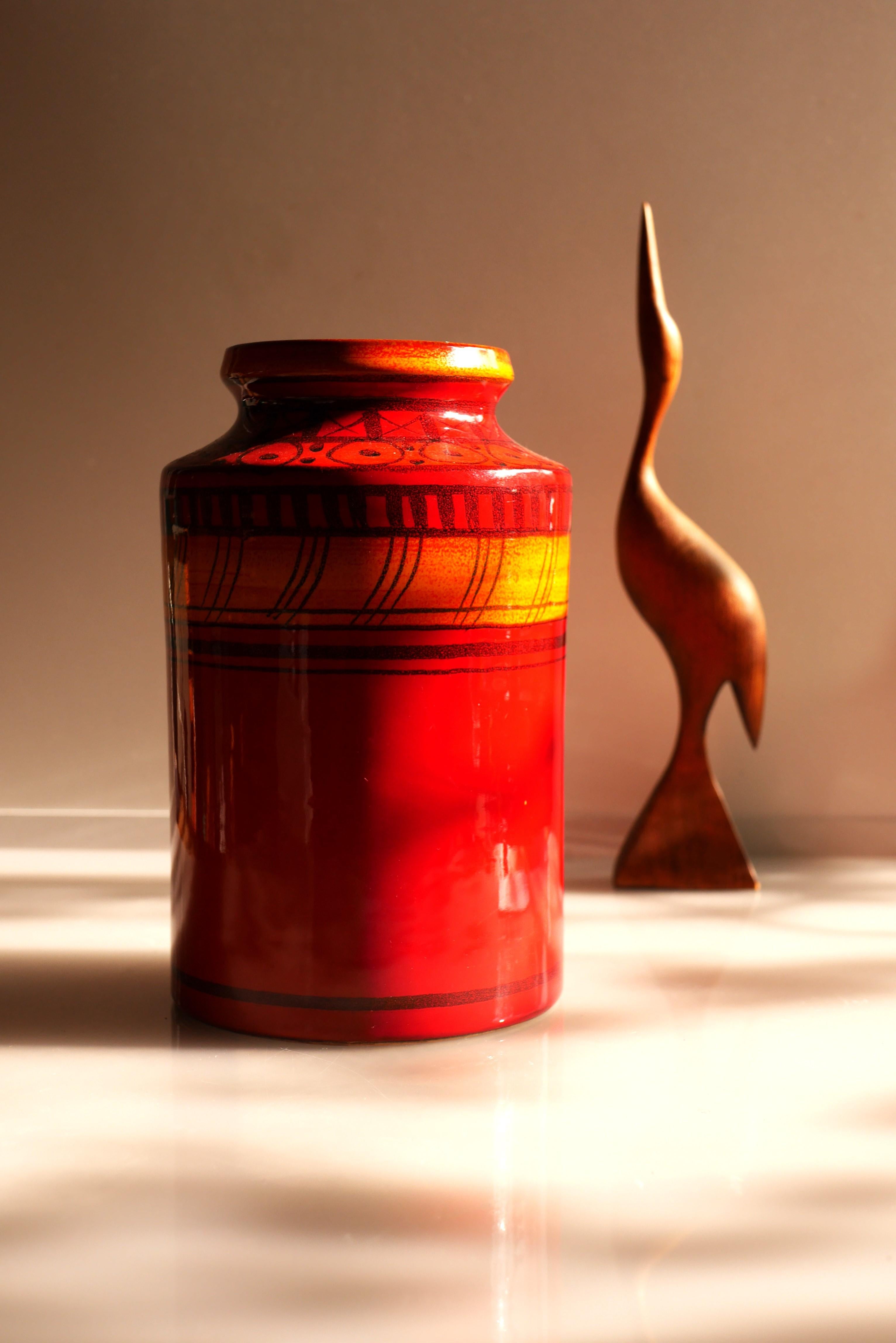 Moderne Bitossi-Vase aus der Mitte des Jahrhunderts  im Zustand „Gut“ im Angebot in Skarpnäck, SE