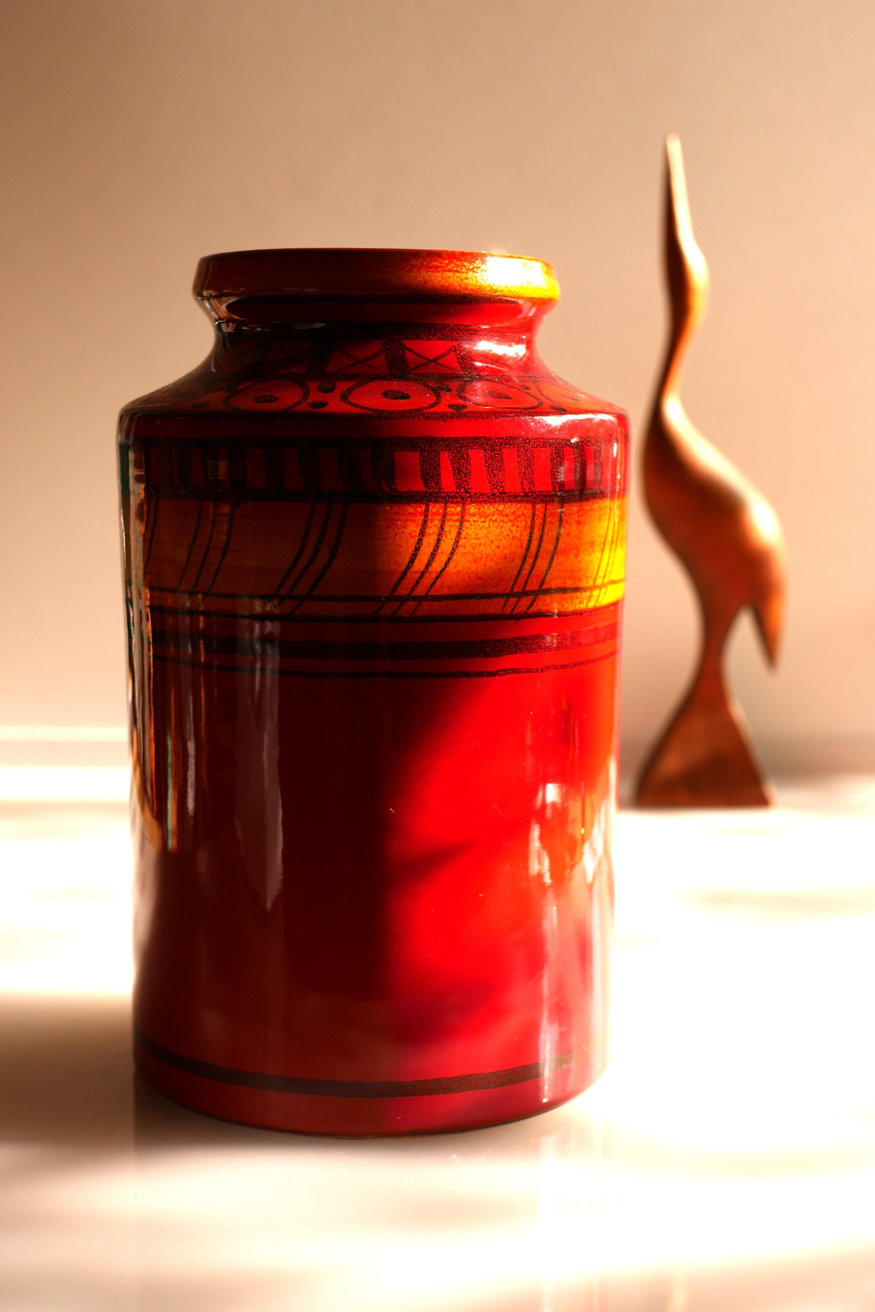Moderne Bitossi-Vase aus der Mitte des Jahrhunderts  (Keramik) im Angebot