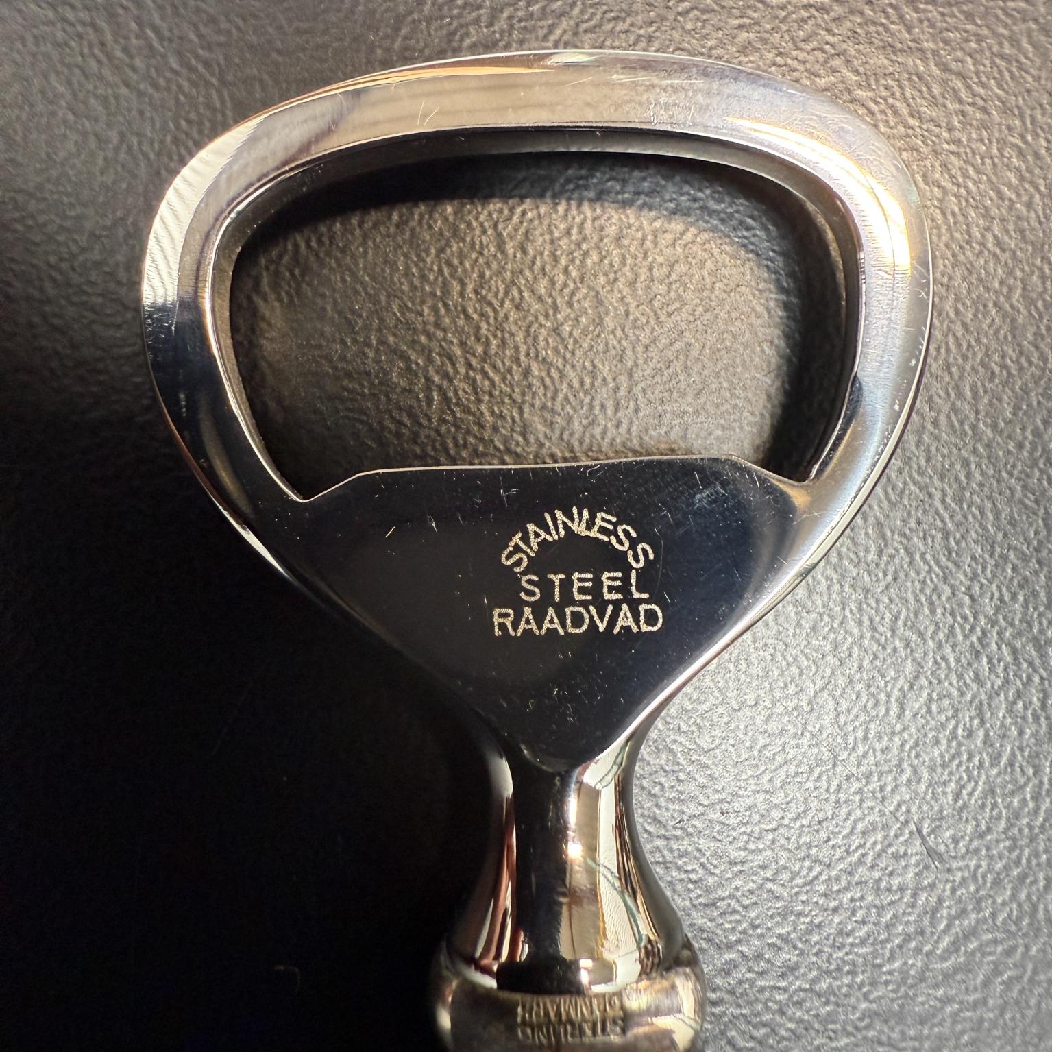 Scandinavian Modern Georg Jensen Sterling Silver Cactus Bottle Opener Denmark For Sale