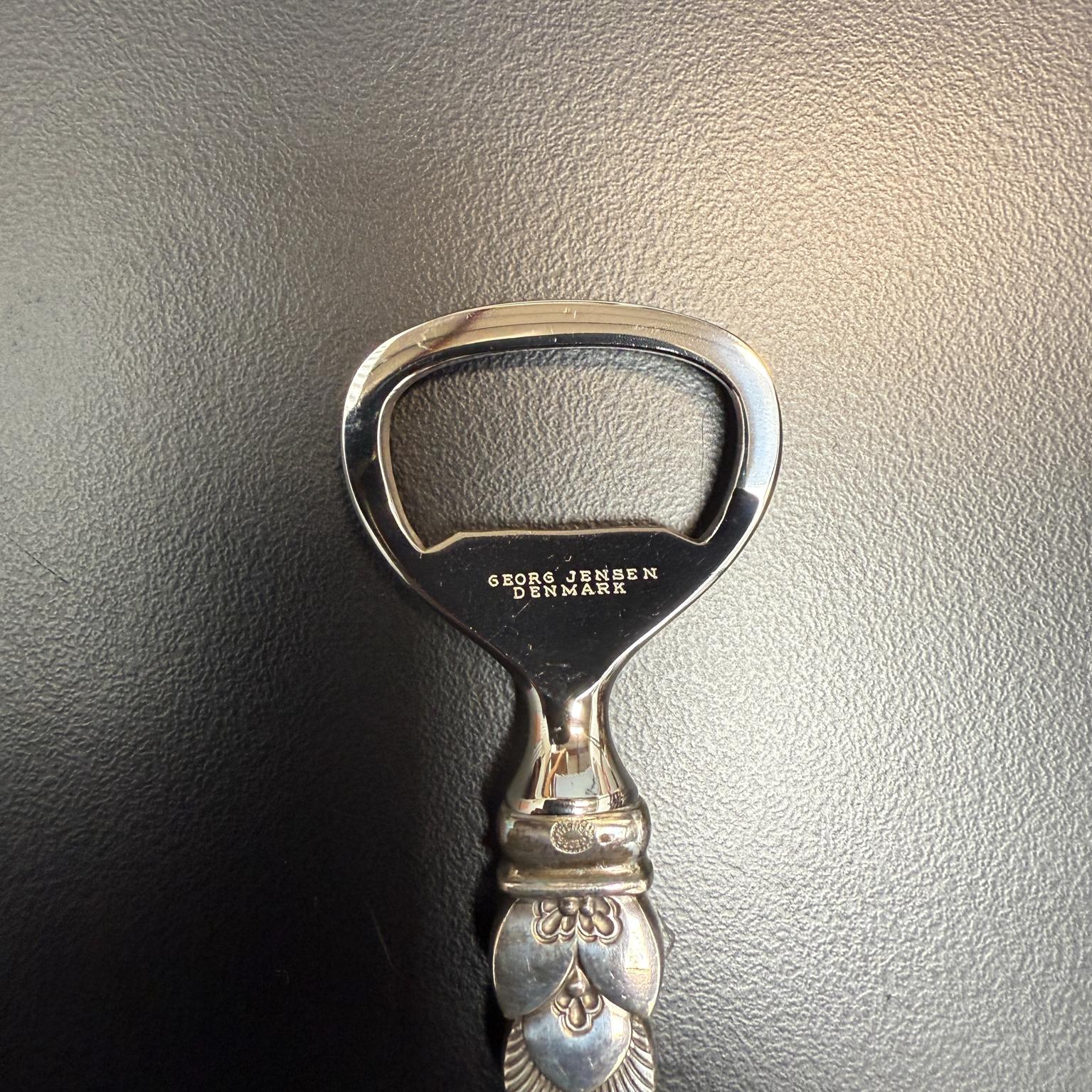 Georg Jensen Sterling Silver Cactus Bottle Opener Denmark For Sale 1