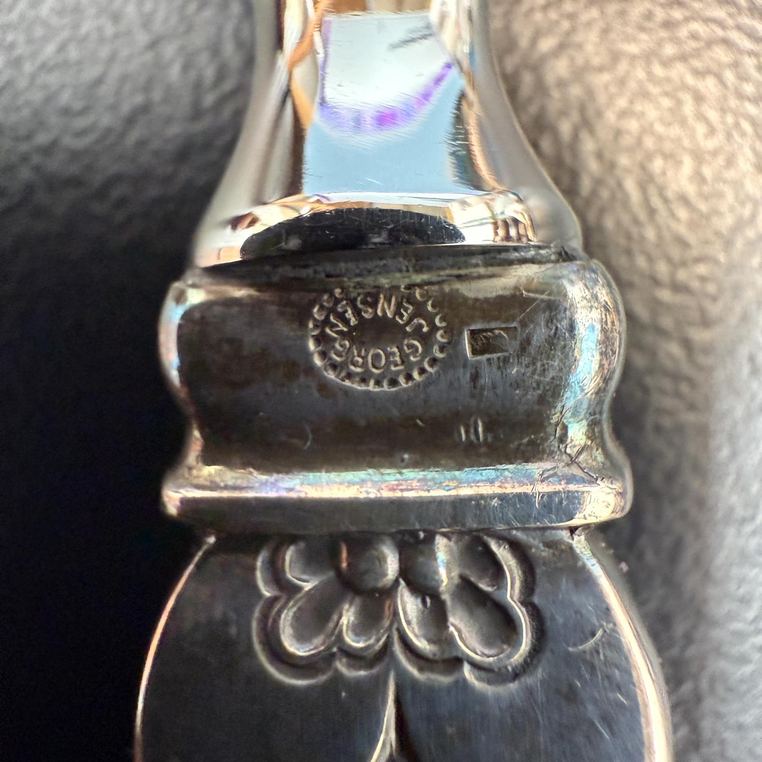 Georg Jensen Sterling Silver Cactus Bottle Opener Denmark For Sale 3