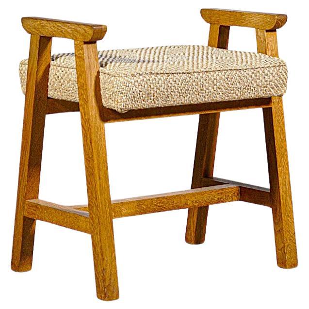 " Grégoire " Sgabello Oak di Guillerme & Chambron Francia anni '60