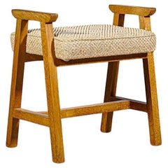 " Grégoire " Sgabello Oak di Guillerme & Chambron Francia anni '60