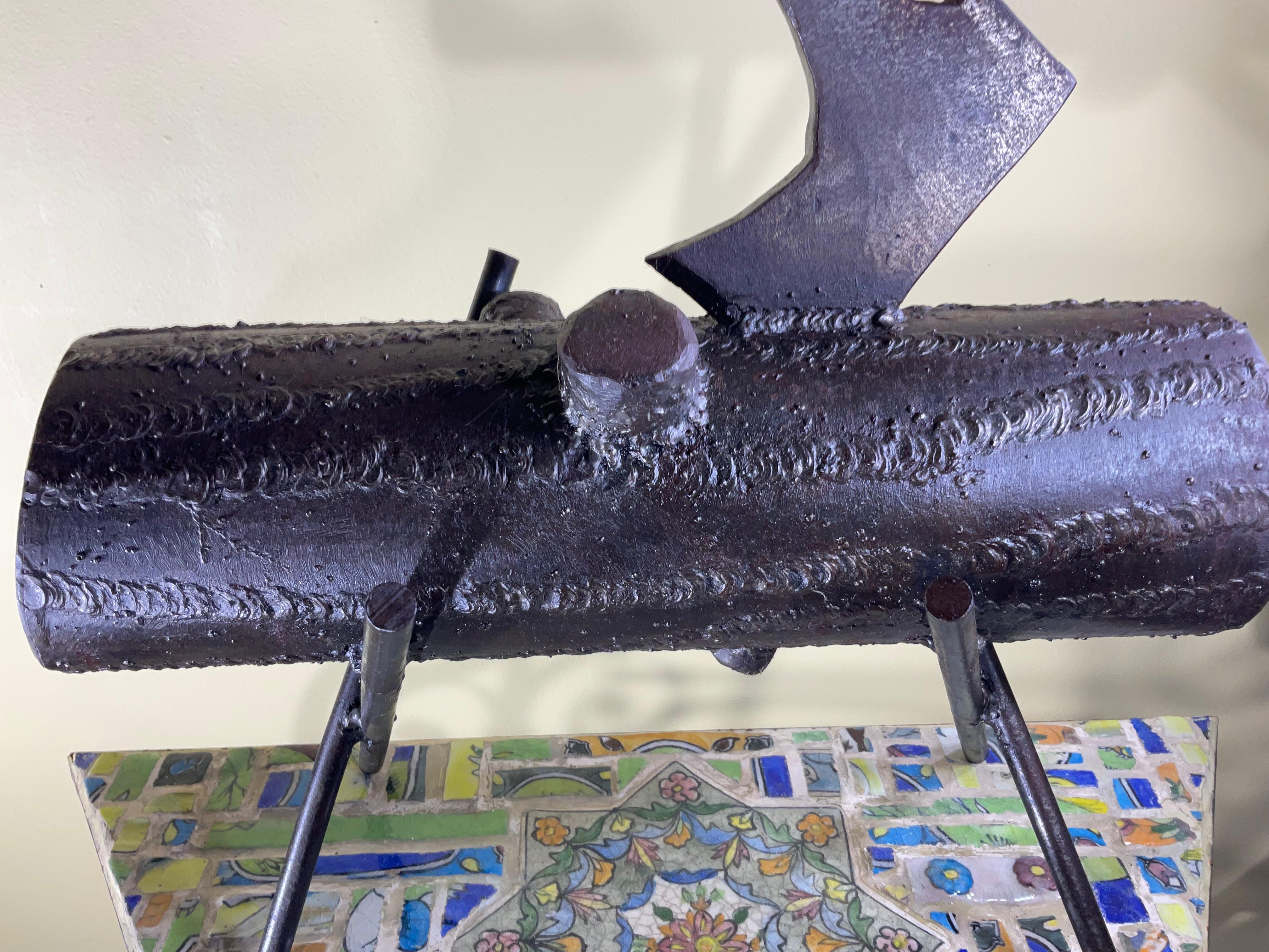 : Escultura de acero forjado a mano 