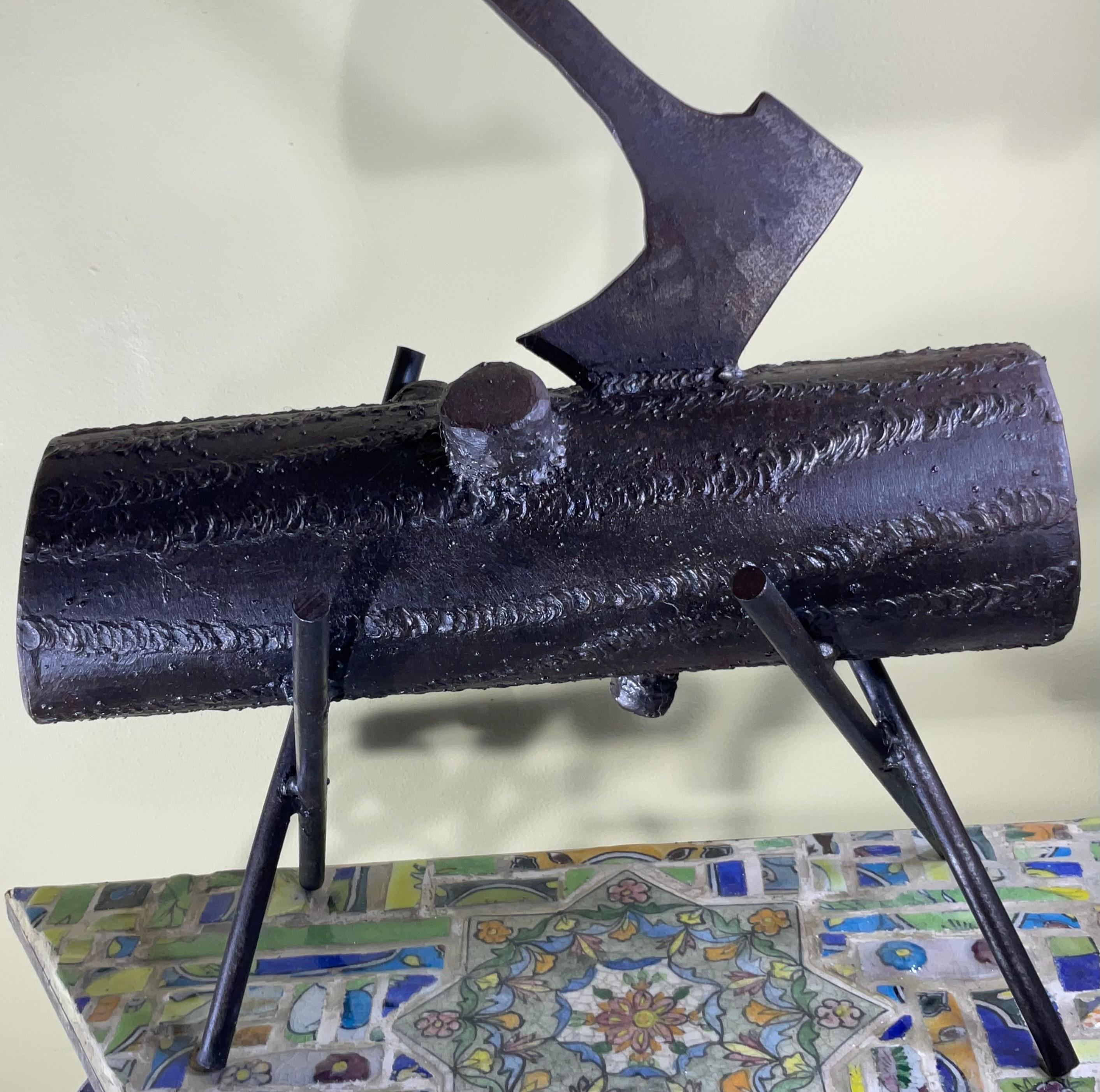 : Escultura de acero forjado a mano 