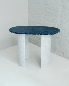 -ISH Coffee Table Unique Piece in Recycled Denim and Cotton