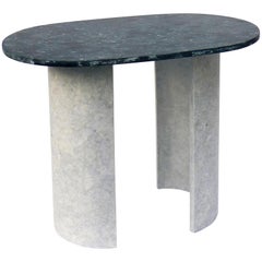-ISH Coffee Table Unique Piece in Recycled Denim and Cotton