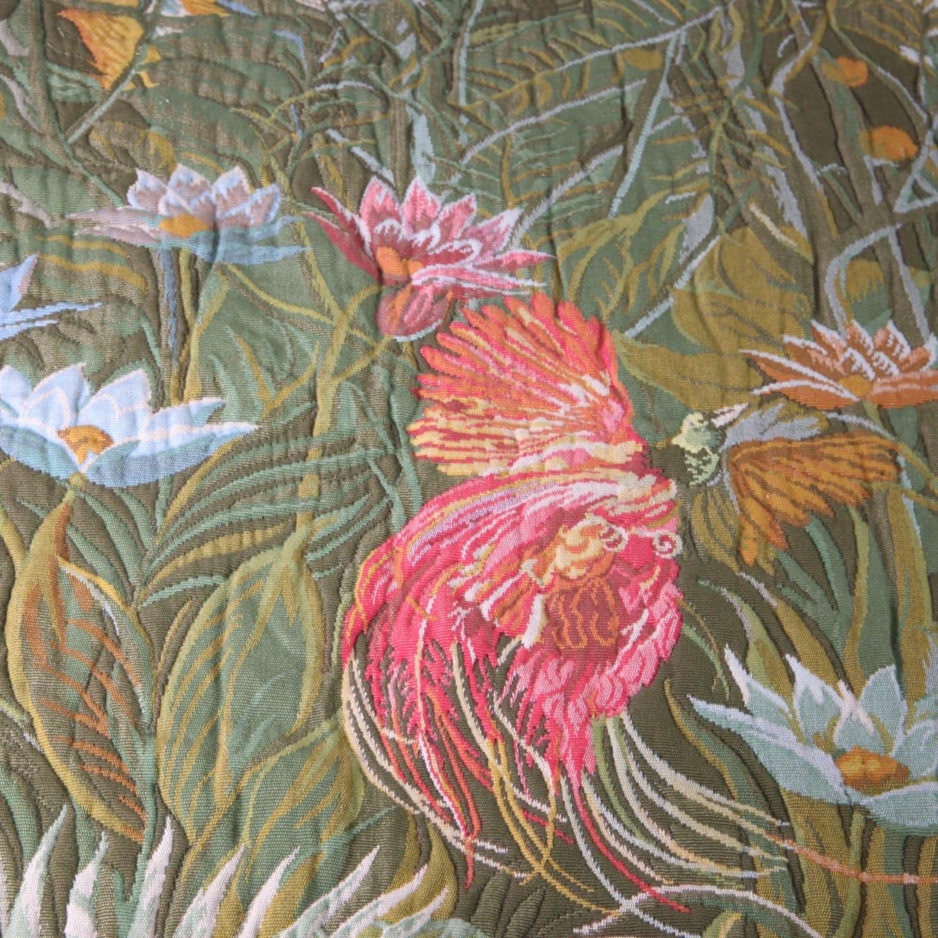 Late 20th Century « Jungle » wool tapestry For Sale