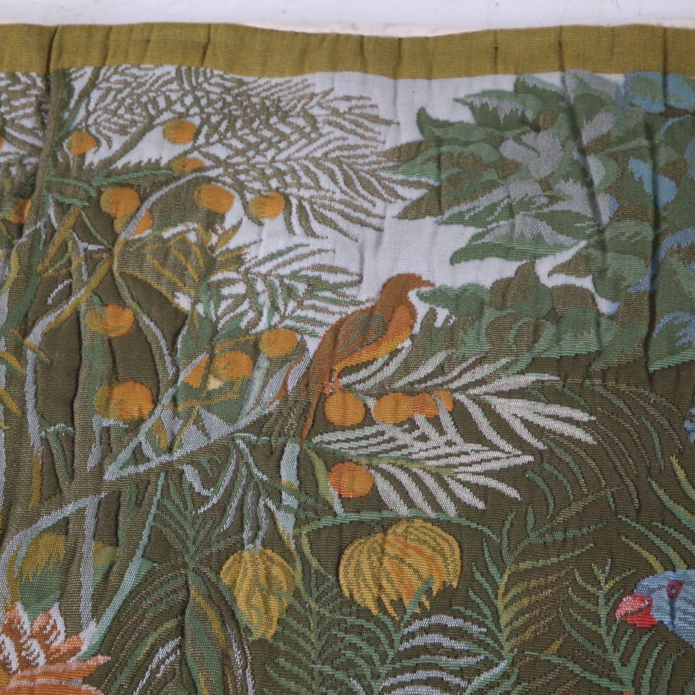 Wool « Jungle » wool tapestry For Sale