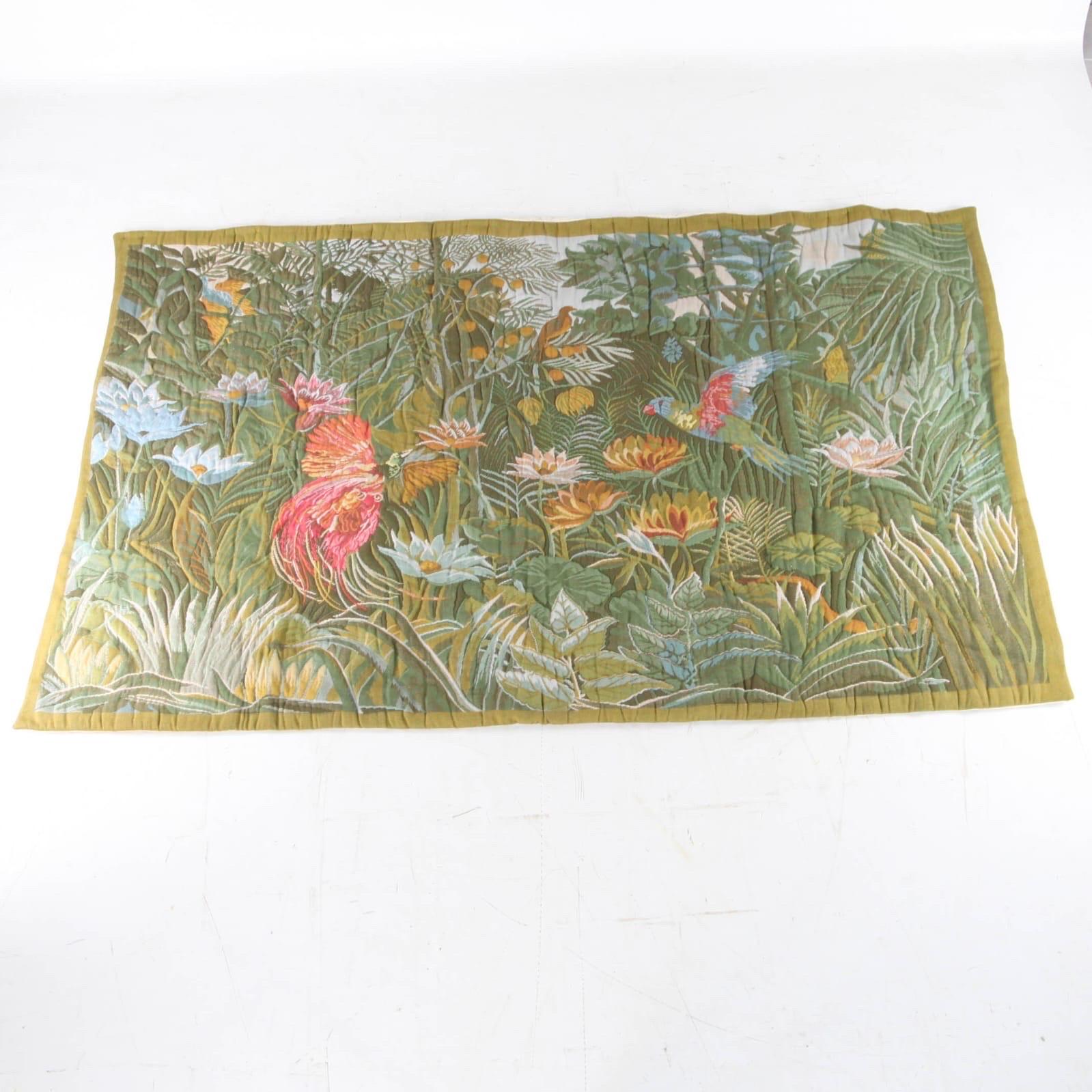 « Jungle » wool tapestry For Sale 3