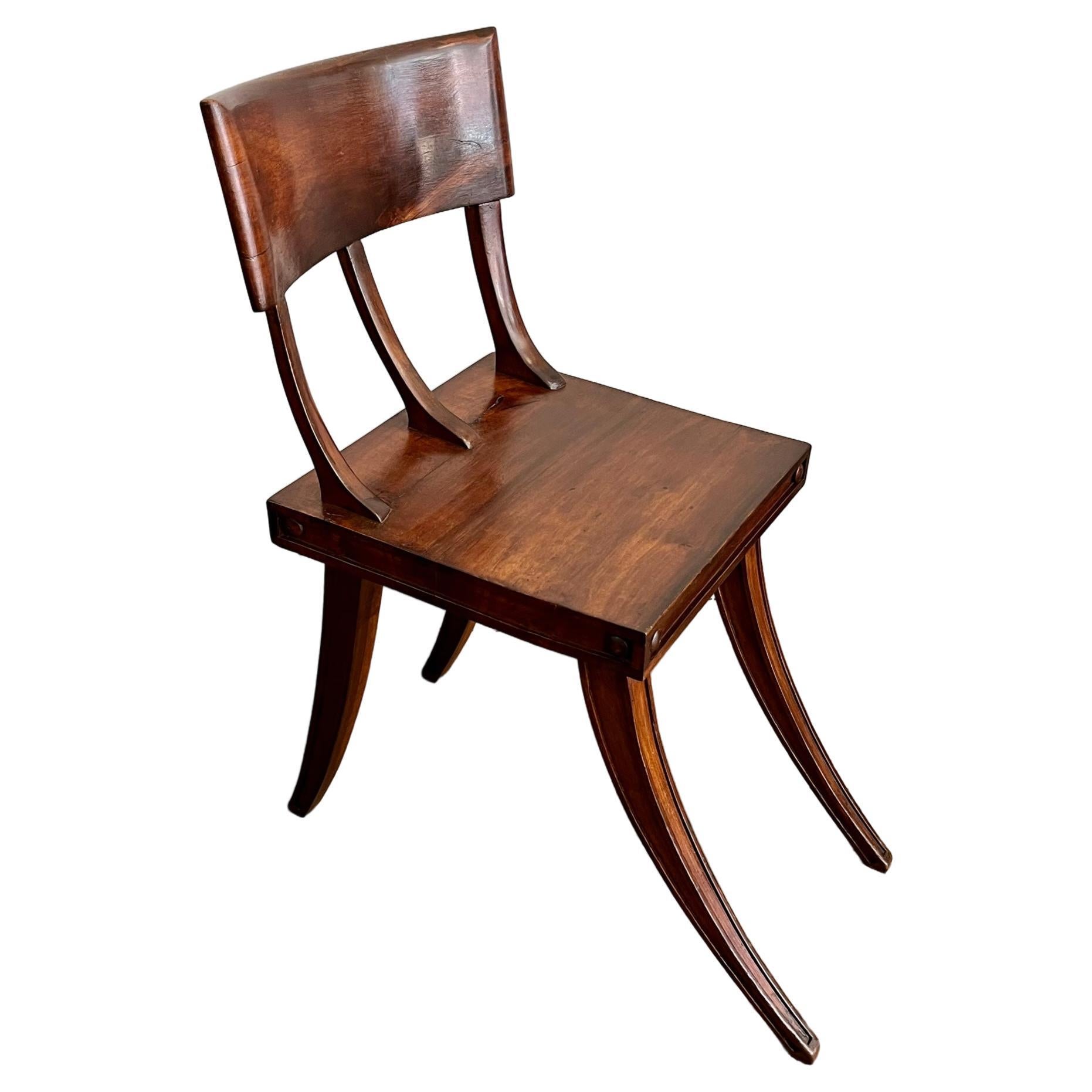 " Klismos"chair, 19th century  